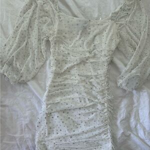 Speechless White Dress with Silver Details